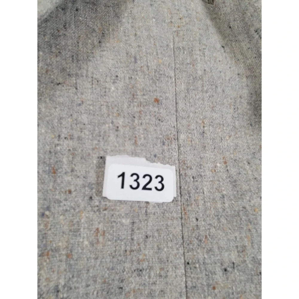 Vtg Johnny Carson Blazer Men 42R 2-Button Elbow Patch Gray 1970's USA Union Made